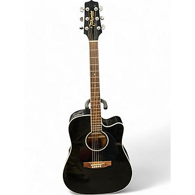 Takamine Used Takamine eg341c Black Acoustic Electric Guitar