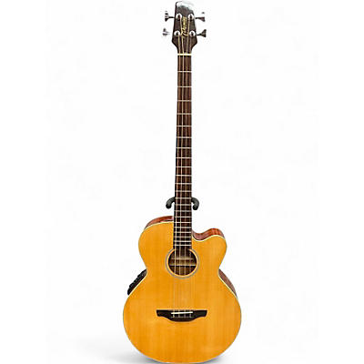 Used Takamine eg512c Natural Acoustic Bass Guitar