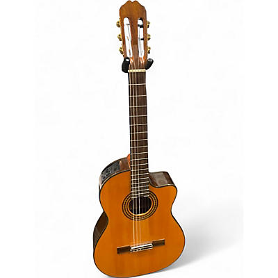 Used Takamine eg522c Natural Classical Acoustic Guitar