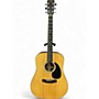 Used Takamine f340 Natural Acoustic Guitar Natural