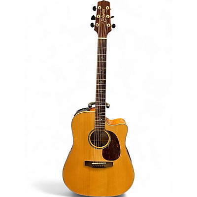 Used Takamine g series EG350SC Natural Acoustic Electric Guitar