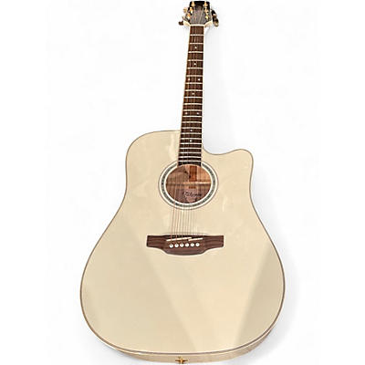 Used Takamine gd37 ce pearl white Acoustic Guitar