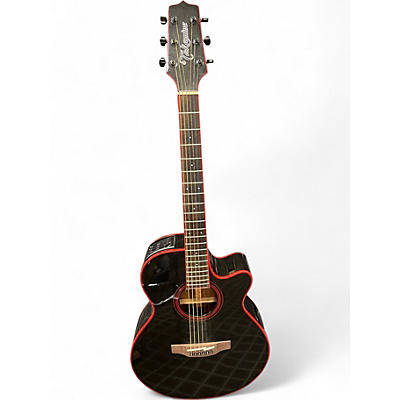 Used Takamine gf49cecb Cosmic Black Acoustic Electric Guitar