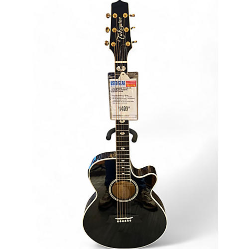 Takamine Used Takamine tps158c sbl Trans Black Acoustic Electric Guitar Trans Black