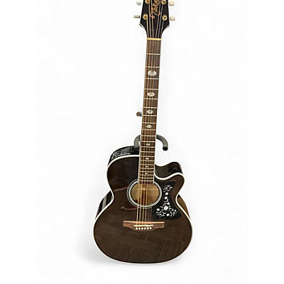 Used Takemine GN75CE-TBK Trans Black Acoustic Electric Guitar