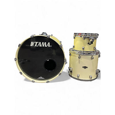 Used Tama 3 Piece Starclassic Piano White Drum Kit