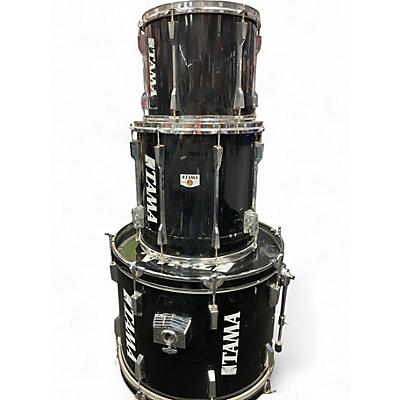 Used Tama 3 Piece rockstar deluxe black Drum Kit