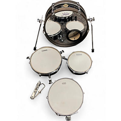 Used Tama 4 Piece Club Jam Pancake Kit Black Drum Kit