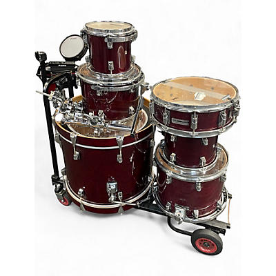 Used Taye 6 Piece STUDIO WINE RED Drum Kit