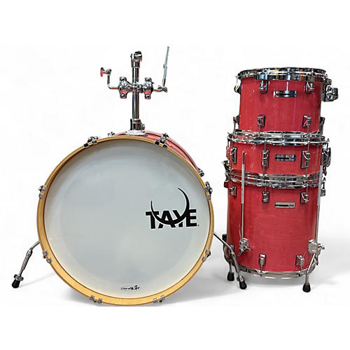 Used Taye Drums 4 Piece ProX Pink Drum Kit Pink