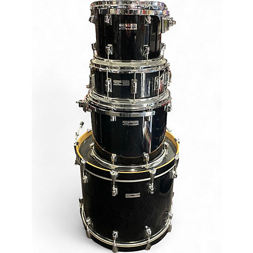 Used Taye Drums 4 Piece Studio Maple 4 Piece Black Drum Kit Black