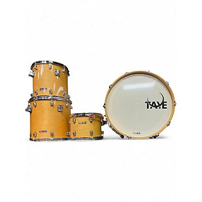 Used Taye Drums 4 Piece studio maple Natural Drum Kit
