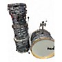 Used Taye Drums 5 Piece TOUR PRO BLACK GREY SWIRL Drum Kit BLACK GREY SWIRL