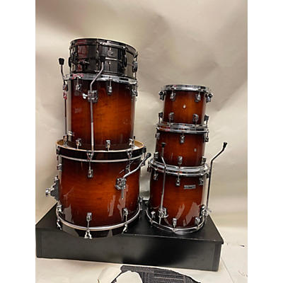 Taye Drums Used Taye Drums 6 piece Studio Maple Sunburst Drum Kit