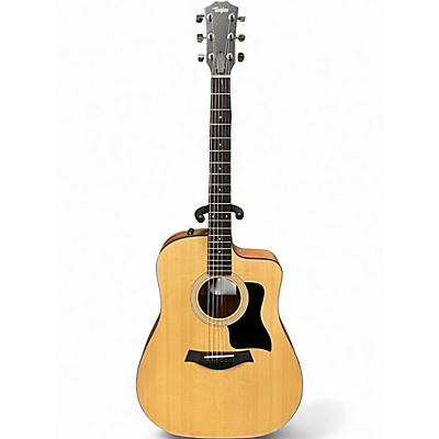 Used Taylor 110CE Natural Acoustic Electric Guitar