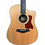 Used Taylor 110CE Natural Acoustic Electric Guitar Natural
