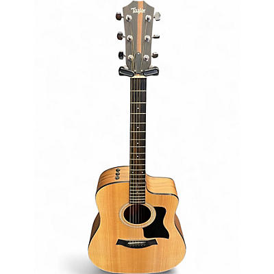Used Taylor 110CE Natural Acoustic Electric Guitar