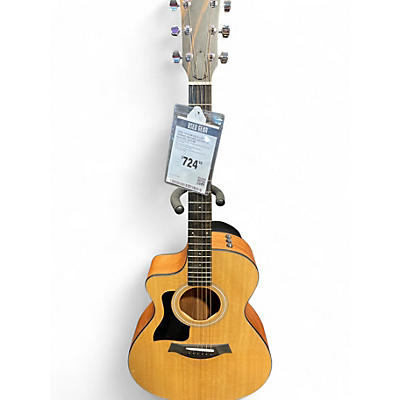 Used Taylor 112CE LEFT HANDED Natural Acoustic Electric Guitar
