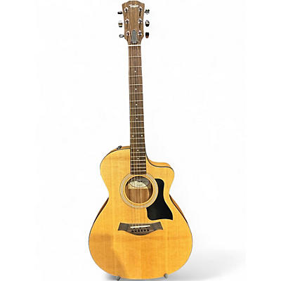 Used Taylor 112CE Natural Acoustic Electric Guitar