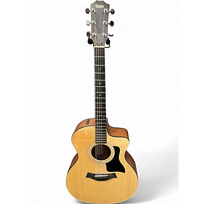 Used Taylor 114CE Natural Acoustic Electric Guitar