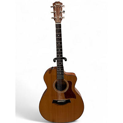 Used Taylor 114CE Natural Acoustic Electric Guitar