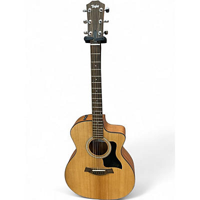Used Taylor 114CE Natural Acoustic Electric Guitar