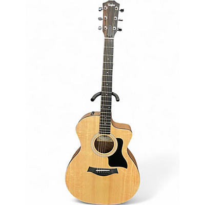 Used Taylor 114CE Natural Acoustic Electric Guitar