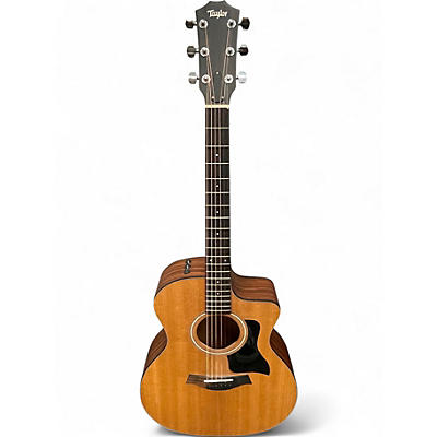 Used Taylor 114CE Natural Acoustic Electric Guitar