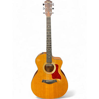 Used Taylor 114CE Natural Acoustic Electric Guitar