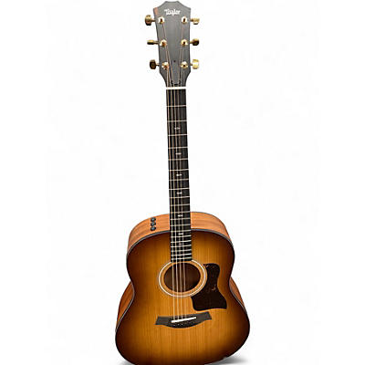 Used Taylor 117E 2 Color Sunburst Acoustic Electric Guitar
