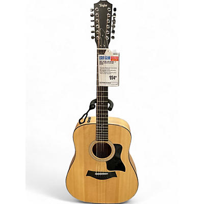 Used Taylor 150E Natural 12 String Acoustic Electric Guitar
