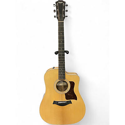 Used Taylor 210CE Natural Acoustic Electric Guitar