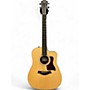 Used Taylor 210CE Natural Acoustic Electric Guitar Natural