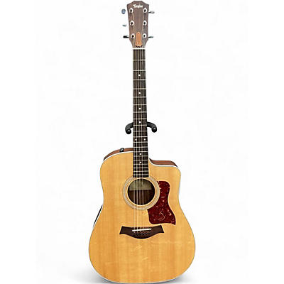 Used Taylor 210CE Natural Acoustic Electric Guitar