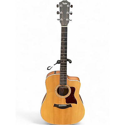 Used Taylor 210CE Natural Acoustic Electric Guitar