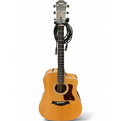 Used Taylor 210CE Natural Acoustic Electric Guitar