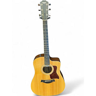 Used Taylor 210CE PLUS Natural Acoustic Electric Guitar