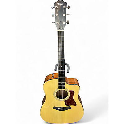 Used Taylor 210CE PLUS Natural Acoustic Electric Guitar