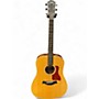 Used Taylor 210E DLX Natural Acoustic Electric Guitar Natural
