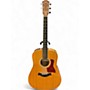 Used Taylor 210E DLX Vintage Natural Acoustic Electric Guitar Vintage Natural
