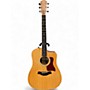 Used Taylor 210ce DLX Natural Acoustic Electric Guitar Natural
