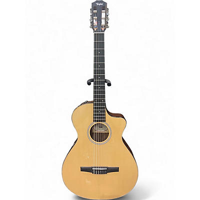 Used Taylor 212CE-N PLUS Natural Classical Acoustic Electric Guitar