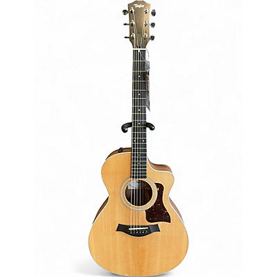 Used Taylor 212CE Natural Acoustic Electric Guitar