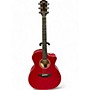 Used Taylor Used Taylor 214 Red HSC DLX Red Acoustic Electric Guitar Red