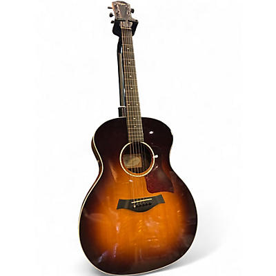 Used Taylor 214-SB DLX Rosewood Sunburst Acoustic Electric Guitar