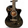 Used Taylor 214CE-BLK DLX Black Acoustic Electric Guitar Black