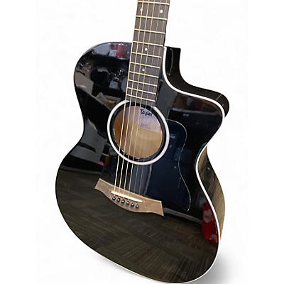 Used Taylor 214CE-BLK Plus Black Solid Body Electric Guitar