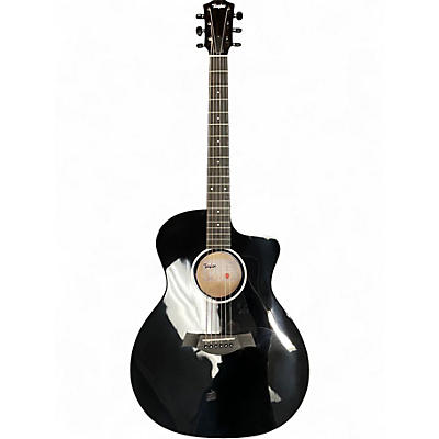 Used Taylor 214CE BLK Plus Grand Auditorium Black Acoustic Electric Guitar