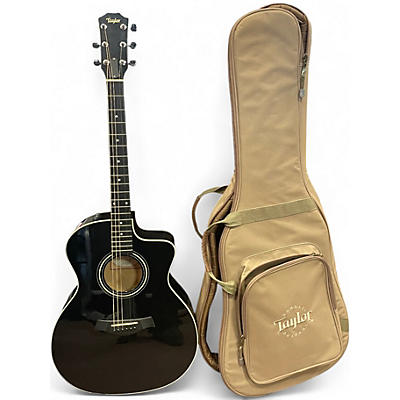 Used Taylor 214CE Black Acoustic Electric Guitar