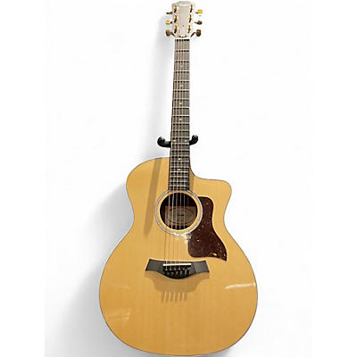 Used Taylor 214CE DLX Natural Acoustic Electric Guitar